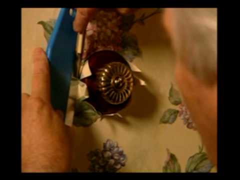 How to Hang Wallpaper Part 7- Working around Light Fittings