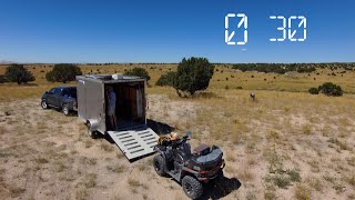 Pack n go: 4-minute Stealth Camper Toyhauler Pack-up