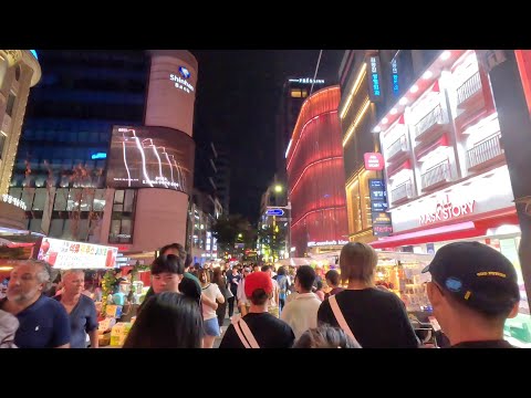 Caminhada 4K | Bem-vindo a Myeongdong, Seul