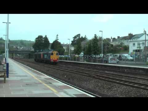 20312 & 20303 light engine at Totnes    02/05/12