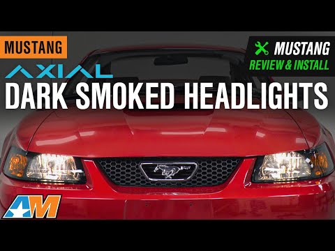 1999-2004 Mustang Axial Dark Smoked Headlights Review & Install