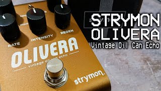 Video thumbnail for Strymon | OLIVERA Vintage Oil Can Echo | VIDEO REVIEW [NO TALK / ONLY TONES] by Perry Frank