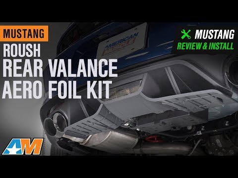 2018-2019 Mustang Roush Rear Valance Aero Foil Kit Review & Install