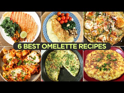 6 Best Omelette Recipes | Boiled Egg Omelette | Spanish Omelette | Chicken Stuffed Omelette | 🍳