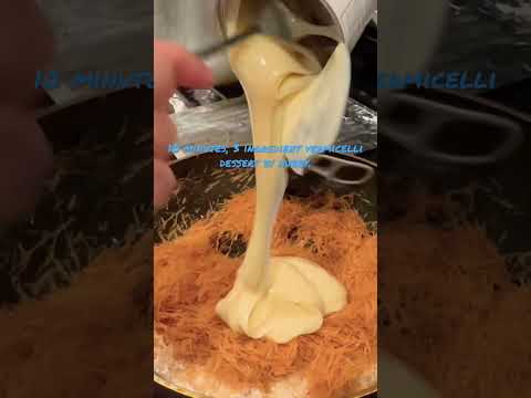 Vermicelli dessert! Butter, vermicelli and condense milk.subscribe for more quick recipes