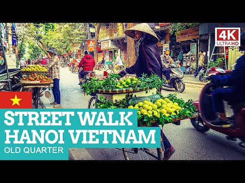 STREET WALK in HANOI Vietnam [NON-STOP] 4K Day+Night