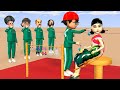 Scary Teacher 3D Vs Squid Game Long String Earring Nice Or Error Queen Squid Girl 5 Times Challenge