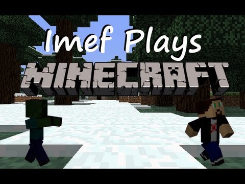 Imef plays Minecraft - Mine Z Server - episode 1 - PEACE! Please don't kill me!