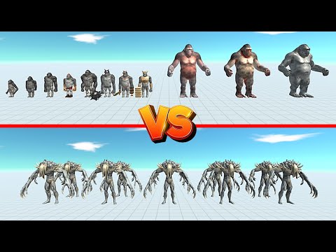 Goro The Giant Team Vs 8 Scourge - Animal Revolt Battle Simulator