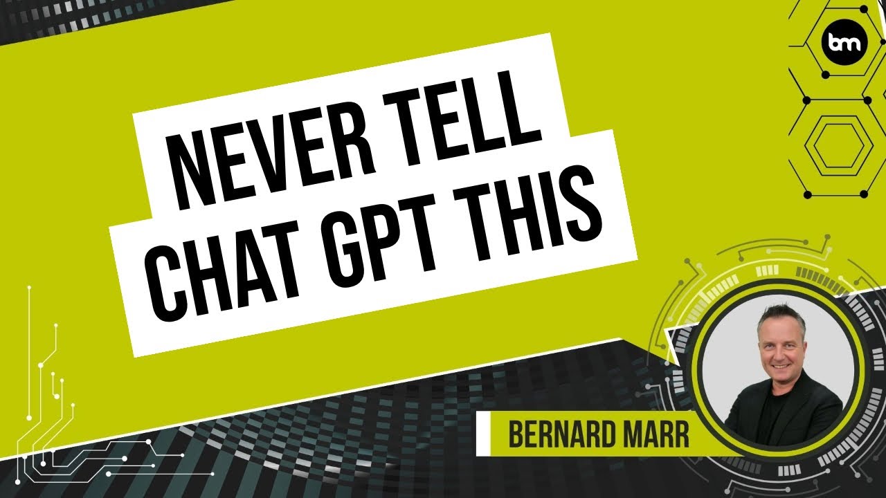 5 Things You Should Never Tell Chat GPT