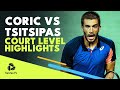Stefanos Tsitsipas vs Borna Coric: Court Level Highlights | Cincinnati 2022 Final