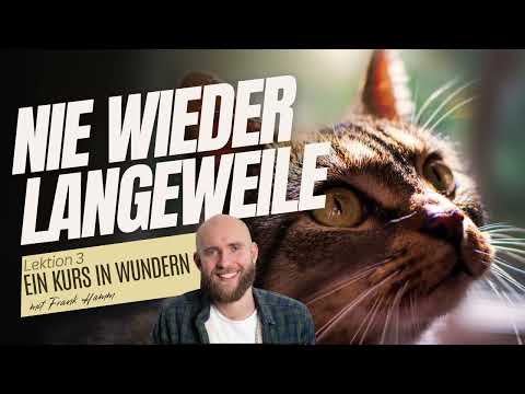 Lektion 3 - Nie wieder Langeweile -  Ein Kurs in Wundern mit Frank Hamm