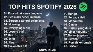Download lagu TANPA IKLAN TOP 20 SPOTIFY TERPOPULER 2026 LAGU POP VIRAL INDONESIA TIKTOK 2026 #tophitsspotify2026  mp3