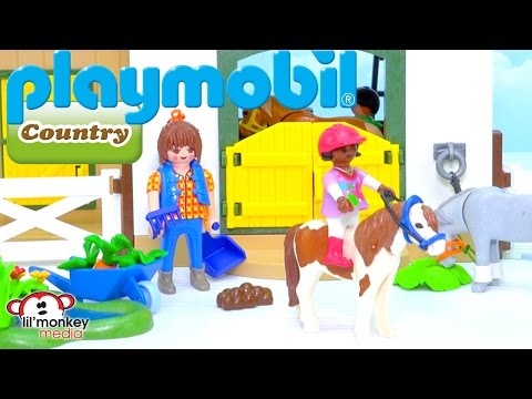 Playmobil Country Collection! Pony Farm, Horseback Ride, Picnic Pony Wagon and More!