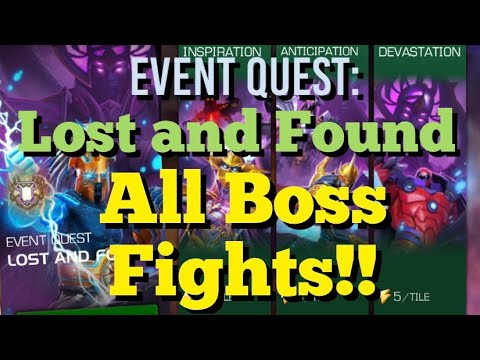 MCOC - Event Quest: Lost and Found - All Boss Fights!!