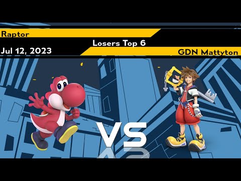 Xeno301 Losers Top 6 - Raptor (Yoshi) vs Mattyton (Sora) - Smash Ultimate