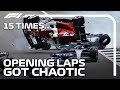 15 Times Opening Laps In F1 Were Pure Chaos