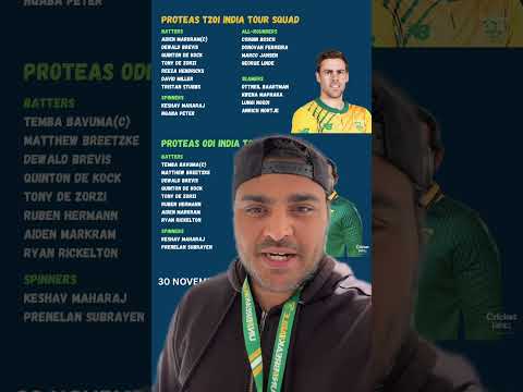 Proteas white-ball squads for India