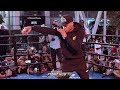 ERROL SPENCE SHADOW BOXING DURING WORKOUT FOR SHAWN PORTER DAYS AWAY FROM TITLE UNIFICATION