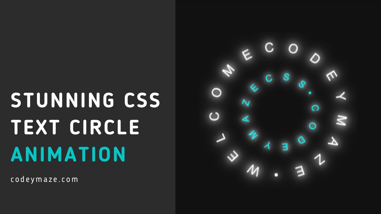 Stunning CSS Text Circle Animation