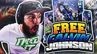 FREE CALVIN JOHNSON!! MADDEN 18 PACK OPENING