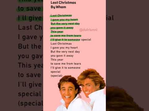 🌼 Last Christmas | Wham #lyrics