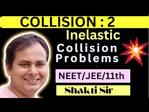 Inelastic Collision Physics Problems in one Dimension - Conservation of momentum