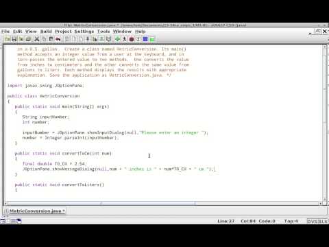 Java Chapter3 Problem6 Metric Conversion