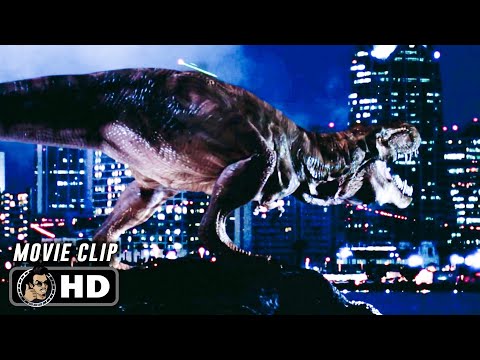 THE LOST WORLD: JURASSIC PARK Clip -  San Fransisco T-Rex Attack (1997) Steven Spielberg