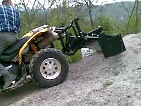 RUSPA con sollevamento agricolo Kolpin (3° punto) su CAN-AM renegade 500