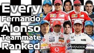 Every Fernando Alonso F1 Teammate Ranked From WORST To BEST