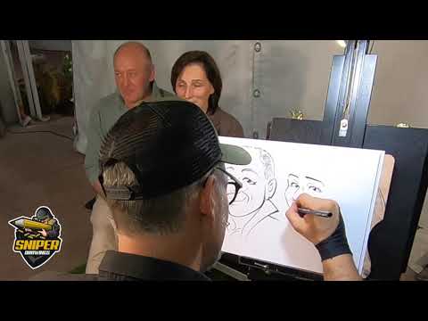 Caricature per eventi di Federico Cecchin - Sniper Drawings