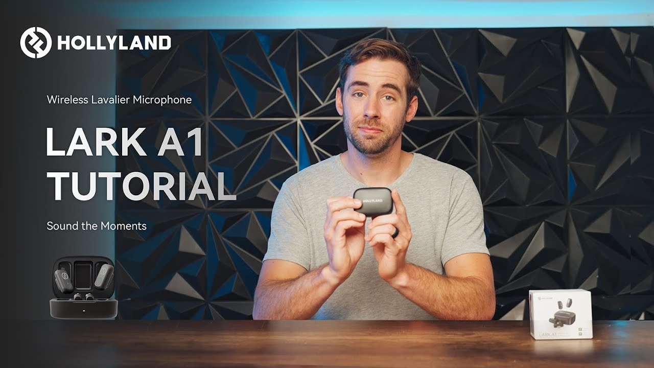 Hollyland LARK A1 Duo USB-C RX Trådløs Mikrofon m/ ladeetui