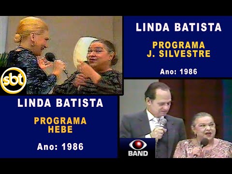 LINDA BATISTA nos programas HEBE e J.SILVESTRE - 1986