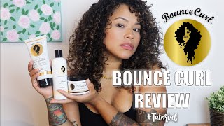 UNBOXING + REVIEW BOUNCE CURL PRODUCTS | TUTORIAL HOW TO STYLE CURLS | UPDATED STYLING ROUTINE