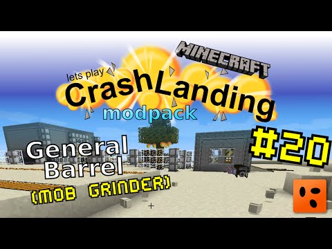 Minecraft – Crash Landing #20 - General Barrel (mob grinder)
