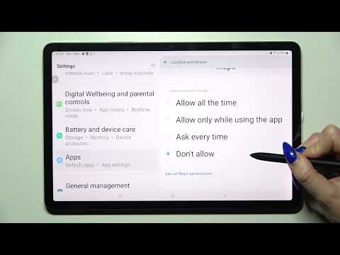 Samsung Galaxy Tab S8 - How To Change Apps Permissions