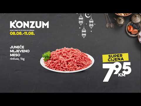 Konzum Vikend akcija! 08.08.-11.08.2019.