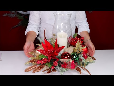 How To make A Christmas Centerpiece On A Budget / Olivia's Romantic Home Collaboration Video