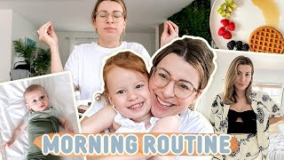 REALISTIC Morning Routine with 2 Kids (Feeling mom guilt…)
