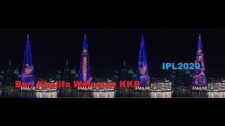 KKR Team showed on Burj Khalifa || #KKRHaiTaiyaar #IPL2020 #Dream11IPL #BurjKhalifa