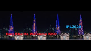 KKR Team showed on Burj Khalifa || #KKRHaiTaiyaar #IPL2020 #Dream11IPL #BurjKhalifa