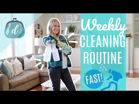 CLEAN MY WHOLE HOUSE WITH ME! 💙 Fast & Organized Weekly Cleaning Routine Motivation