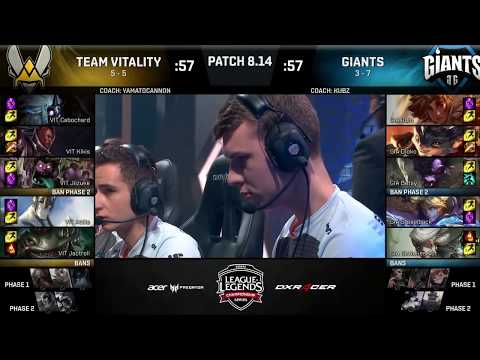 VIT vs GIA Highlights EU LCS Summer Split  2018 W6D1 Team Vitality vs Giants Gaming