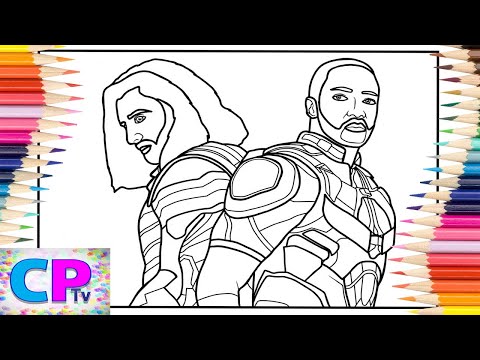 Winter Soldier and Falcon Coloring Pages/Disfigure - Blank [NCS Release]