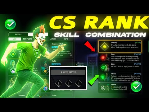 CS rank NEW Combination 2025 | Best Character Combination in Free Fire | Best Character combination