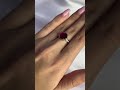 Серебряное кольцо с рубином 5.485ct