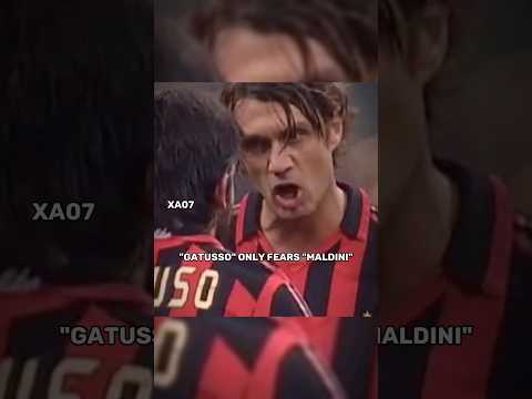 Gatusso Only Fears Maldini🥶😱 #shorts #ronaldo #messi #shortsvideo