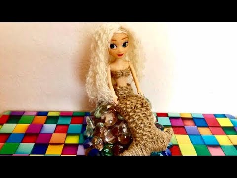 Превращаем обычную куклу Барби в Русалочку // Русалка из джута своими руками// Yulili Murli