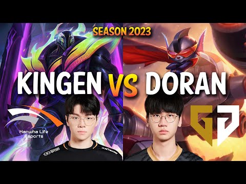 HLE Kingen vs GEN Doran - Kingen K'SANTE vs Doran RUMBLE Top - Patch 13.16 KR Ranked